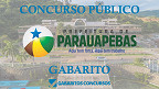 Gabarito e Resultado do concurso Prefeitura Parauapebas-PA