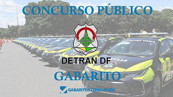 Gabarito e resultado concurso DETRAN-DF 2022